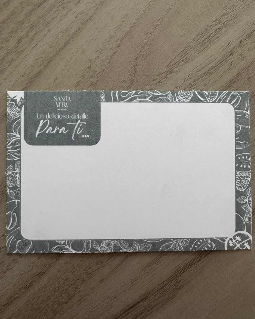 TARJETA MENSAJE PERSONALIZADO