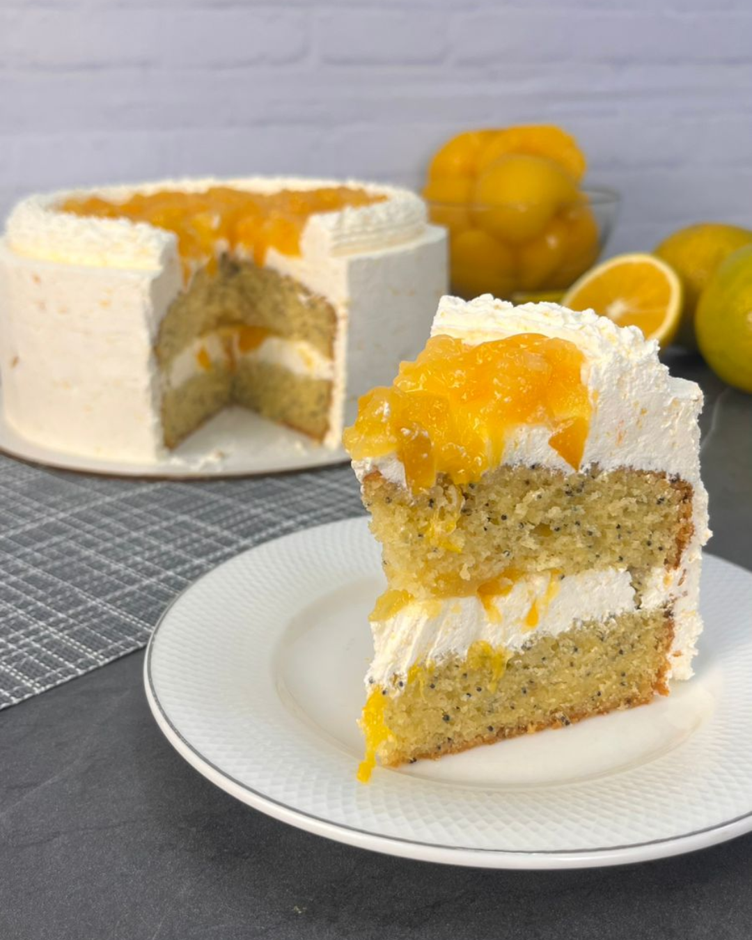 TORTA DURAZNO NARANJA