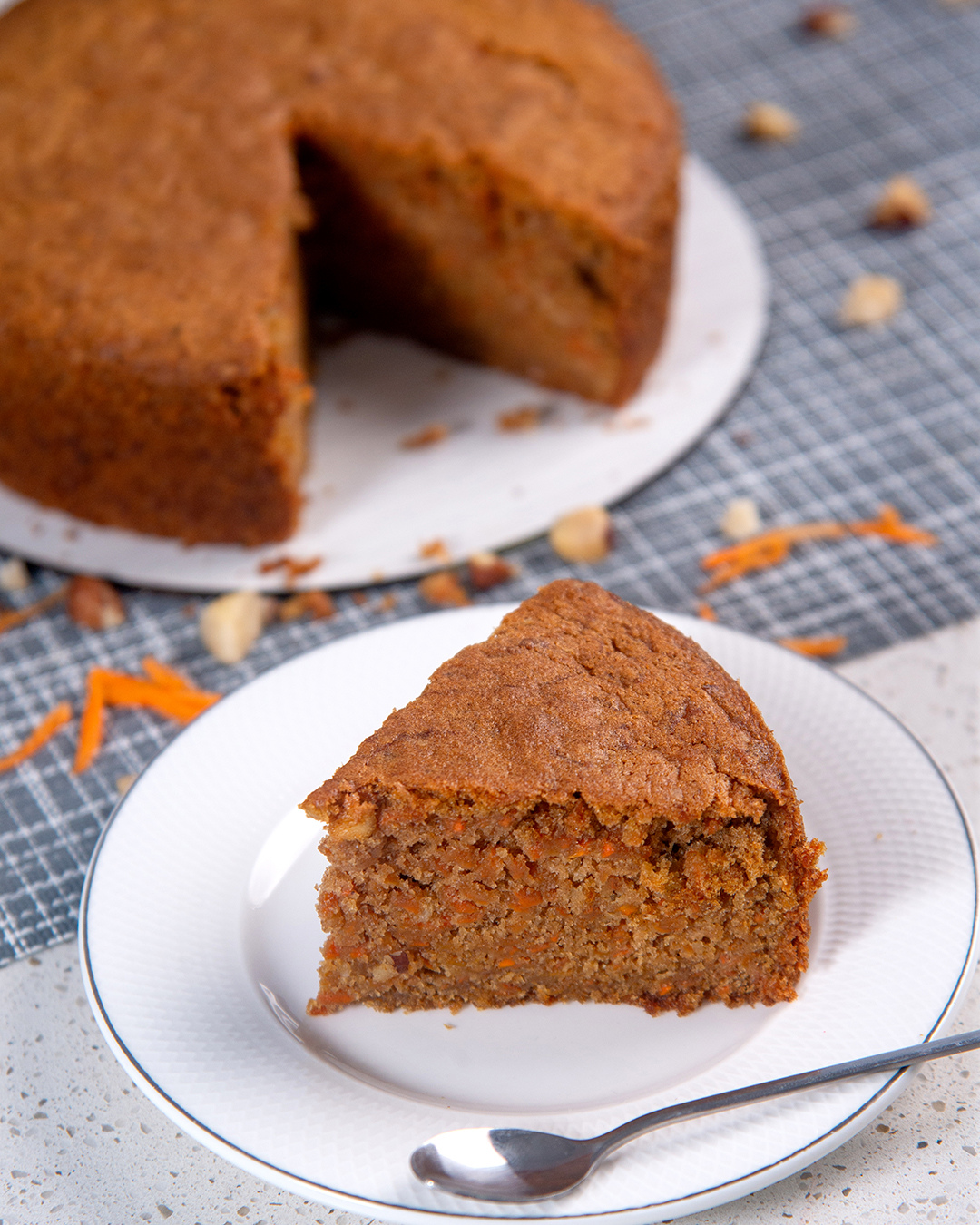 TORTA DE ZANAHORIA CON NUECES